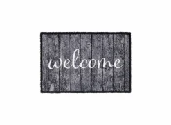 Deurmat Lima Welcome 50x75cm - rubber - grijs