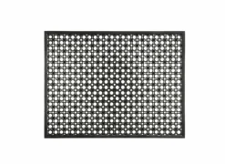 Deurmat Lizzy 48x62cm - vinyl - zwart