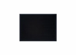 Deurmat rubber studmat 45x60cm - rubber - zwart