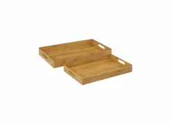 Dienblad Bamboe set van 2