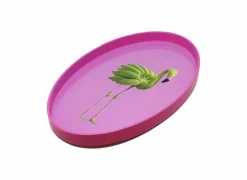 Dienblad Flamingo 28x17cm - kunststof - roze