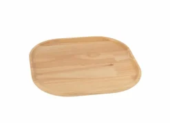 Dienblad 29x30cm - rubberhout - naturel