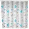 Douchegordijn Bella Mare 180x200cm grijs blauw