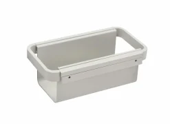 Doucherek 22x11x9cm - aluminium - wit