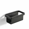 Doucherek 22x11x9cm - aluminium - zwart