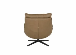 Draaifauteuil A8036 75x90x87cm - leder - cognac