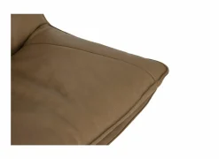 Draaifauteuil A8036 75x90x87cm - leder - cognac