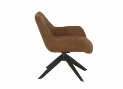 Draaifauteuil Catalano 80x75x78cm - stof - cognac