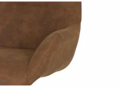 Draaifauteuil Catalano 80x75x78cm - stof - cognac