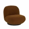 Draaifauteuil Criollo 91x95x71cm - bouclé - roestbruin