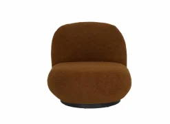 Draaifauteuil Criollo 91x95x71cm - bouclé - roestbruin