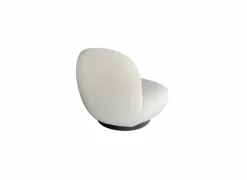 Draaifauteuil Criollo 91x95x71cm - bouclé - wit