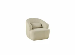 Draaifauteuil Dora 80x86x76cm linnen - beige