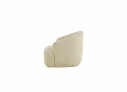 Draaifauteuil Dora 80x86x76cm linnen - beige