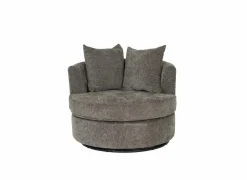 Draaifauteuil Dynamo 93,5x88x84cm - stof - donkergrijs
