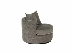 Draaifauteuil Dynamo 93,5x88x84cm - stof - donkergrijs