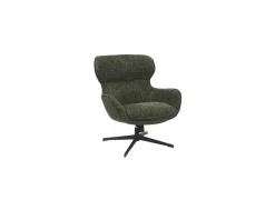 Draaifauteuil Federico 73x79x88cm - polyestervezel - donkergroen