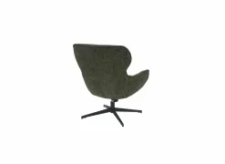 Draaifauteuil Federico 73x79x88cm - polyestervezel - donkergroen