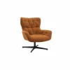 Draaifauteuil Hopi 80x83x88cm - stof - oranje