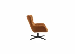 Draaifauteuil Hopi 80x83x88cm - stof - oranje