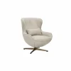 Draaifauteuil Moana 76x87,5x90cm - polyestervezel - beige