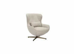 Draaifauteuil Moana 76x87,5x90cm - polyestervezel - beige