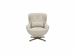 Draaifauteuil Moana 76x87,5x90cm - polyestervezel - beige