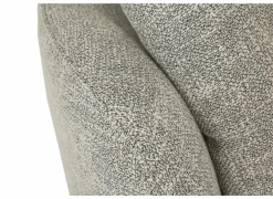 Draaifauteuil Nest 128x120x69cm - stof - beige/grijs