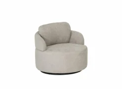 Draaifauteuil Noto Ø94x80cm - stof - beige