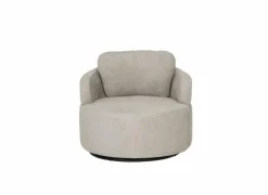 Draaifauteuil Noto Ø94x80cm - stof - beige