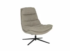 Draaifauteuil Pole Pole 82x92x100cm - stof - beige