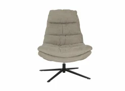 Draaifauteuil Pole Pole 82x92x100cm - stof - beige