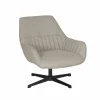 Draaifauteuil Tauris 78x90x82cm - stof - beige