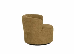 Draaifauteuil Vasto 83x80x71cm - stof - oker