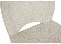 Draaistoel Adrian 60x58x86cm - polyester - wit