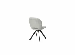 Draaistoel Adrian 60x58x86cm - polyester - wit