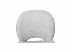 Draaistoel Adrian 60x58x86cm - polyester - wit