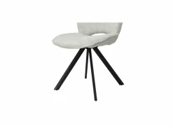 Draaistoel Adrian 60x58x86cm - polyester - wit