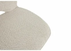 Draaistoel Adrian 60x58x86cm - polyester - wit