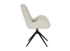 Draaistoel Augure stof wit
