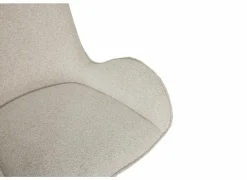 Draaistoel Augure stof wit