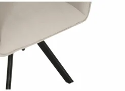 Draaistoel Hanna 68,5x62x90cm - stof - beige