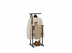 Dressboy 47x35,5x103cm - hout/metaal - zwart