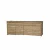 Dressoir Amarillo  225cm - eik massief & decor - naturel