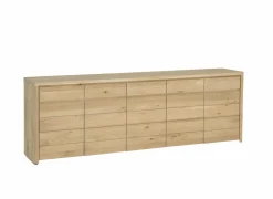 Dressoir Amarillo 250cm - eik massief & decor - naturel