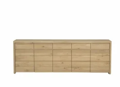 Dressoir Amarillo 250cm - eik massief & decor - naturel