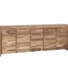 Dressoir Carbone 250cm - sheesham massief & decor - naturel