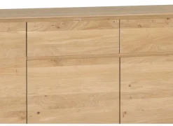 Dressoir Caviar 225cm - eik massief & decor - naturel