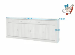 Dressoir 248cm - decor - dark forest