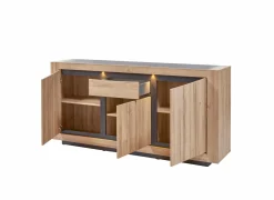 Dressoir 210cm - decor - French oak & grijs